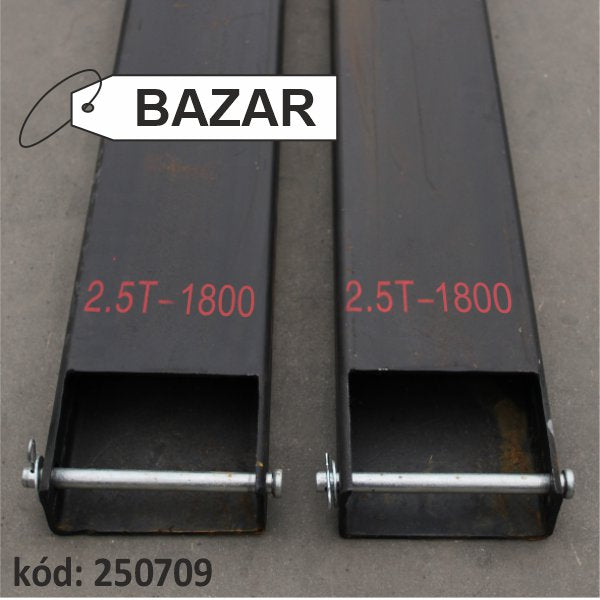 prodloužení vidlic bazarové 2,5 tuny 1800 mm