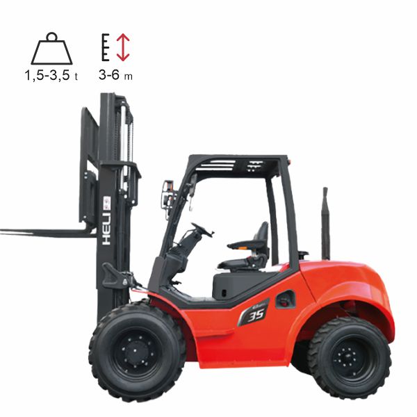 vysokozdvižné vozíky diesel HELI G3 2-3,5t 4WD