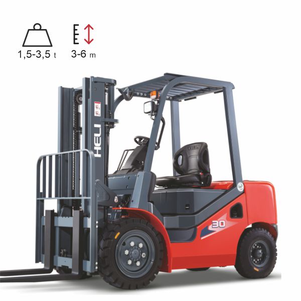 vysokozdvižné vozíky spalovací HELI EKO H3 1,5-3,5t