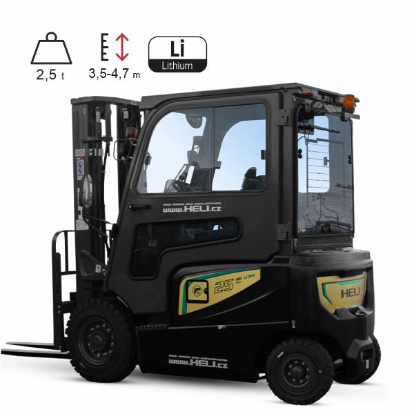 vysokozdvižný vozík elektrický čelní HELI G4-LI 2,5t black edition