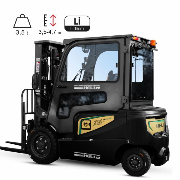 vysokozdvižný vozík elektrický čelní HELI G4-LI 3,5t black edition