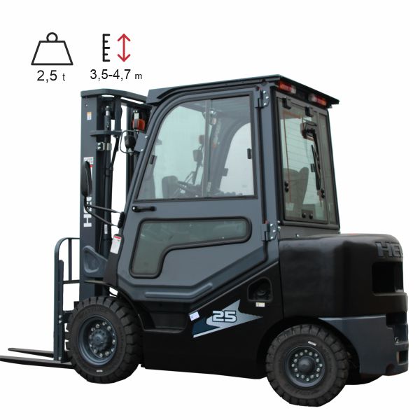 vysokozdvižný vozík diesel HELI EKO H3 2,5t BLACK EDITION