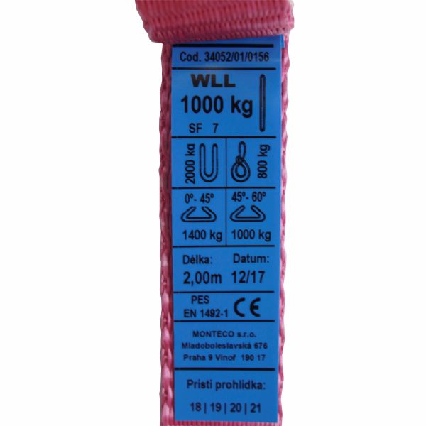 zvedací popruh oko oko W30-1-2M