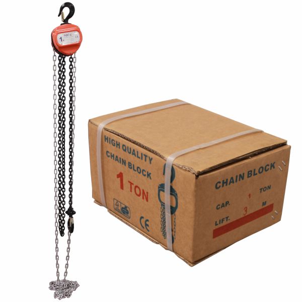 kladkostroj řetězový HSZ1x6 nosnost 1 tuny délka řetězu 6 m