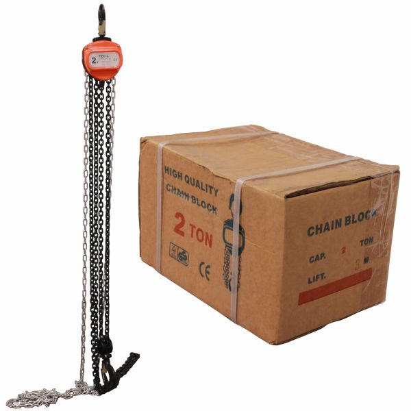 kladkostroj řetězový HSZ2x6 nosnost 2 tuny délka řetězu 6 m