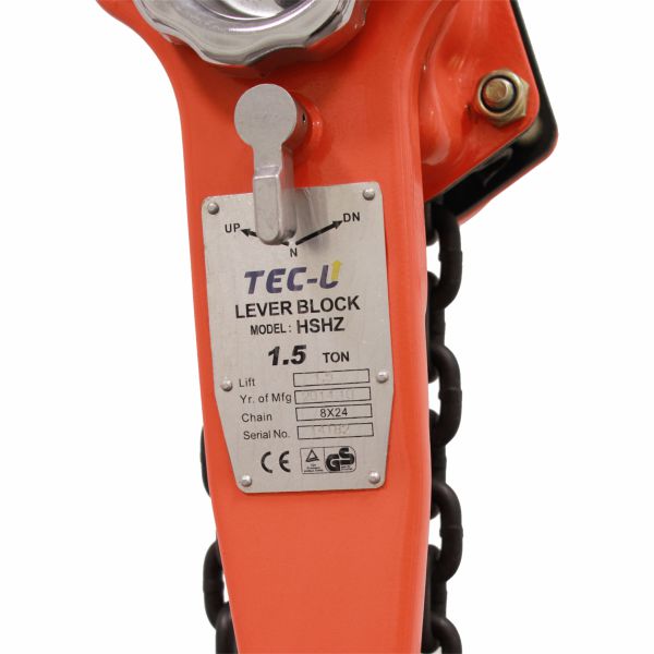 kladkostroj ráčnový HSHZ1,5x1,5 nosnost 1,5 tuny délka řetězu 1,5 m