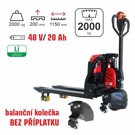 paletový vozík elektrický HELI CBD20J-LI-S