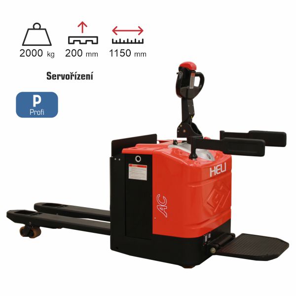 paletový vozík elektrický lithiový HELI CBD20EPM