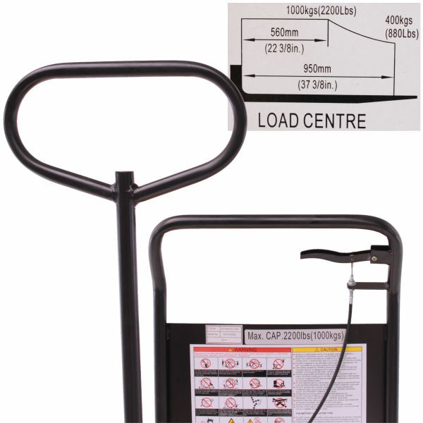 nůžkový stůl eulift PL100S ovládací oj