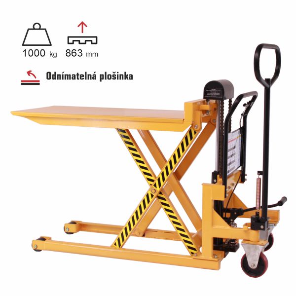 paletový vozík nůžkový stůl eulift PL100S