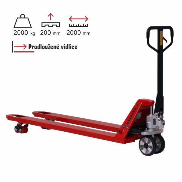 paletový vozík prodloužený eulift BF2000