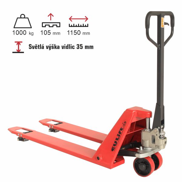 paletový vozík snížený eulift BFL10