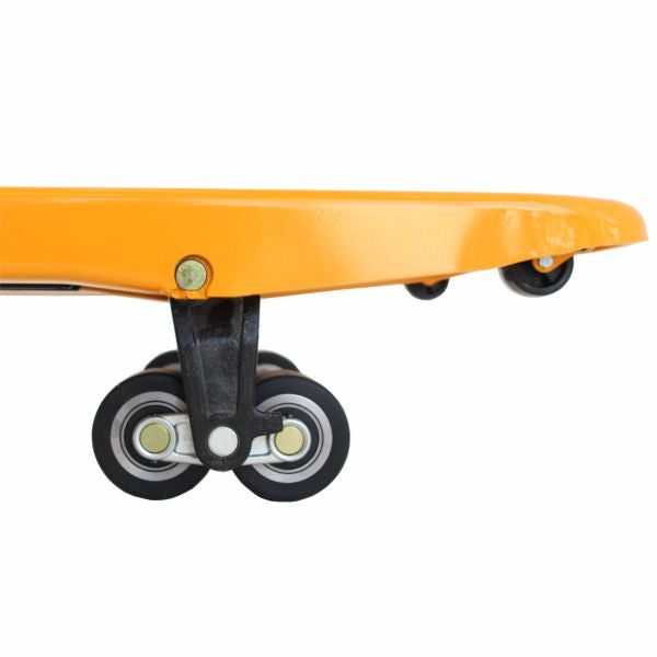 paletový vozík těžkotonážní eulift WB50 tandemová kola pod vidlicí a nájezdové kolečko