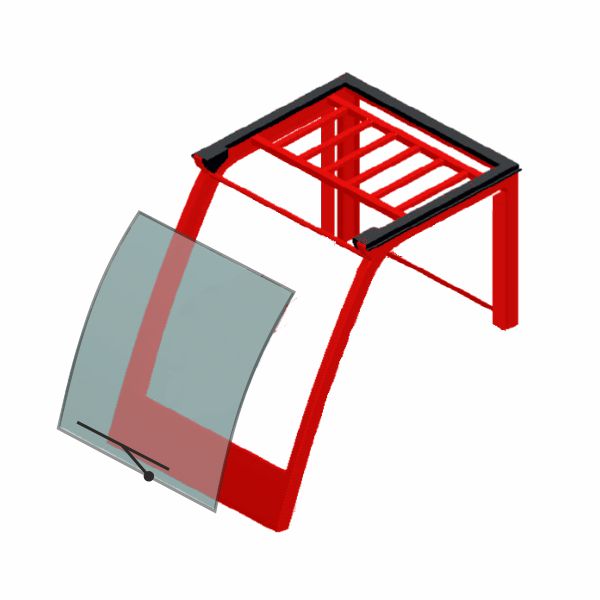 čelní sklo k čelním vozíkům SKL15-100-1