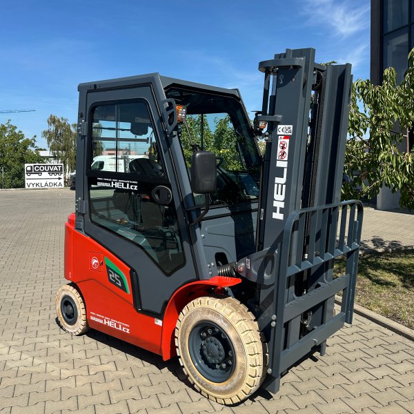 Elektrický čtyřkolový vozík HELI řady G2 s LI-ION baterií, nosnost 2,5 t S12