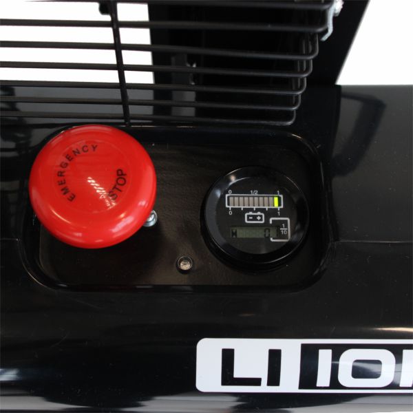 vysokozdvižný vozík elektrický lithiový HELI CDD12J-LI black edition ukazatel stavu nabití baterie