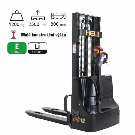 vysokozdvižný vozík elektrický lithiový HELI CDD1225J-LI black edition