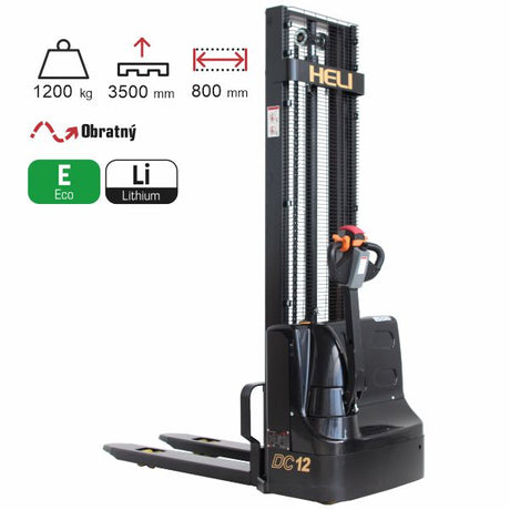 vysokozdvižný vozík elektrický lithiový HELI CDD1235J-LI black edition
