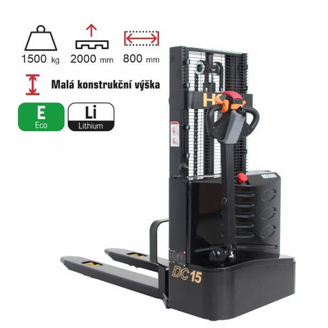 vysokozdvižný vozík elektrický lithiový HELI CDD1520J-LI black edition