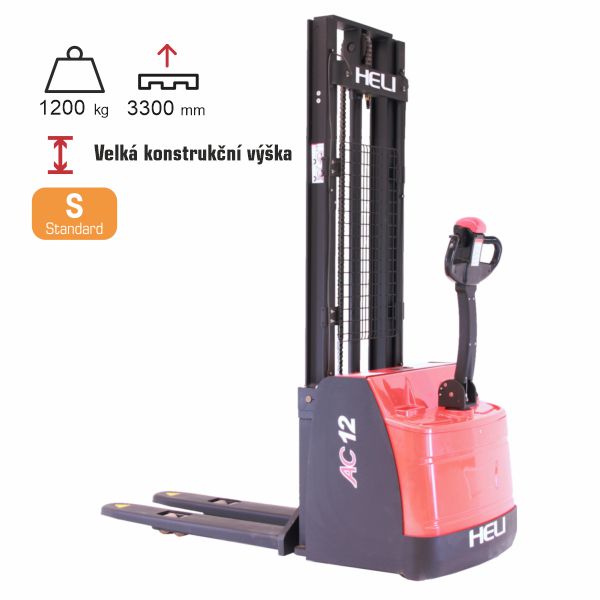 vysokozdvižný vozík elektrický standard HEL CDD1233EL