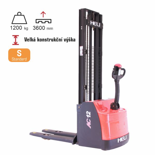 vysokozdvižný vozík elektrický standard HELI CDD1236EL
