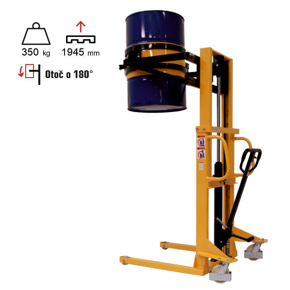 vysokozdvižný vozík ruční manipulátor sudů eulift YTD-35