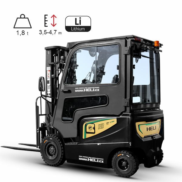 Vysokozdvižný vozík elektrický HELI H4-LI 1,8t BLACK EDITION