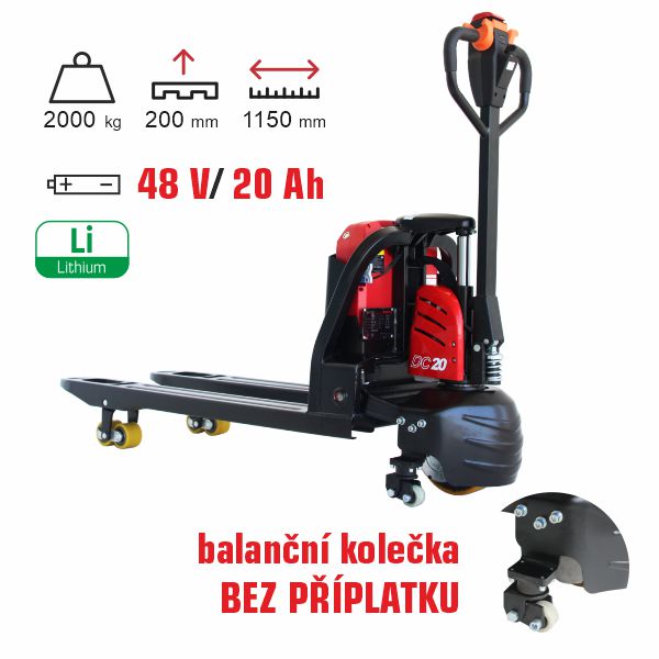 Paletový vozík CBD20J-LI-S