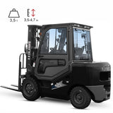Vysokozdvižný vozík diesel HELI EKO H3 3,5t BLACK EDITION