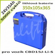 Li-ion baterie na CBD15J-LI-S, 24V/35Ah
