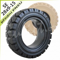 Plnopryžová pneumatika na VZV - SE 28x9-15