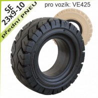 Plnopryžová pneumatika na VZV - SE 23x9-10